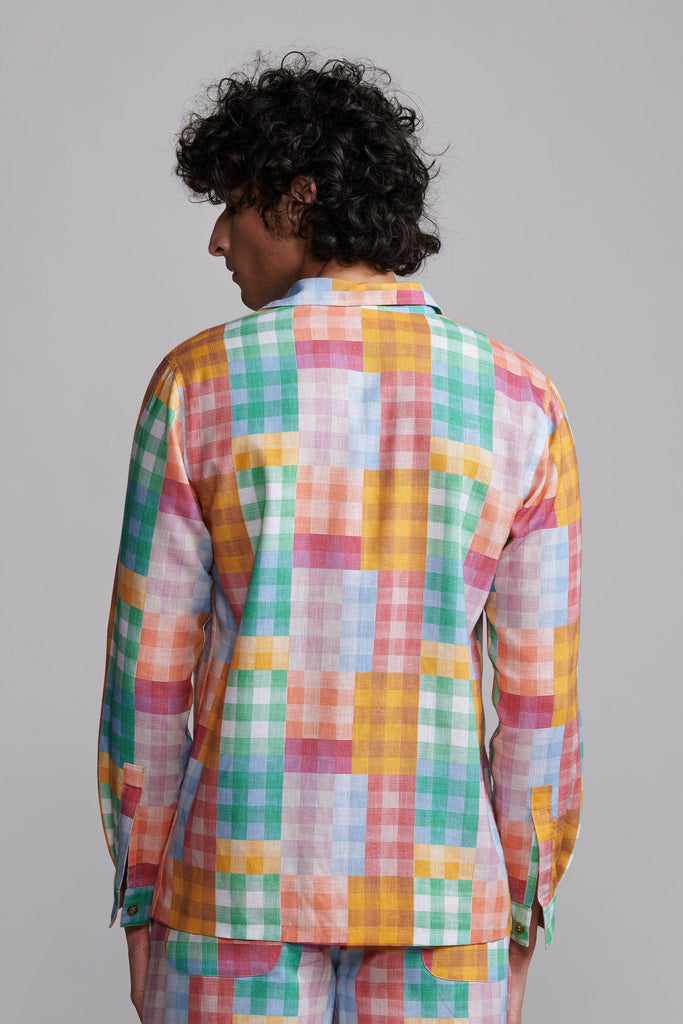 MULTICOLOUR CHECK SET - dash and dot dash and dot