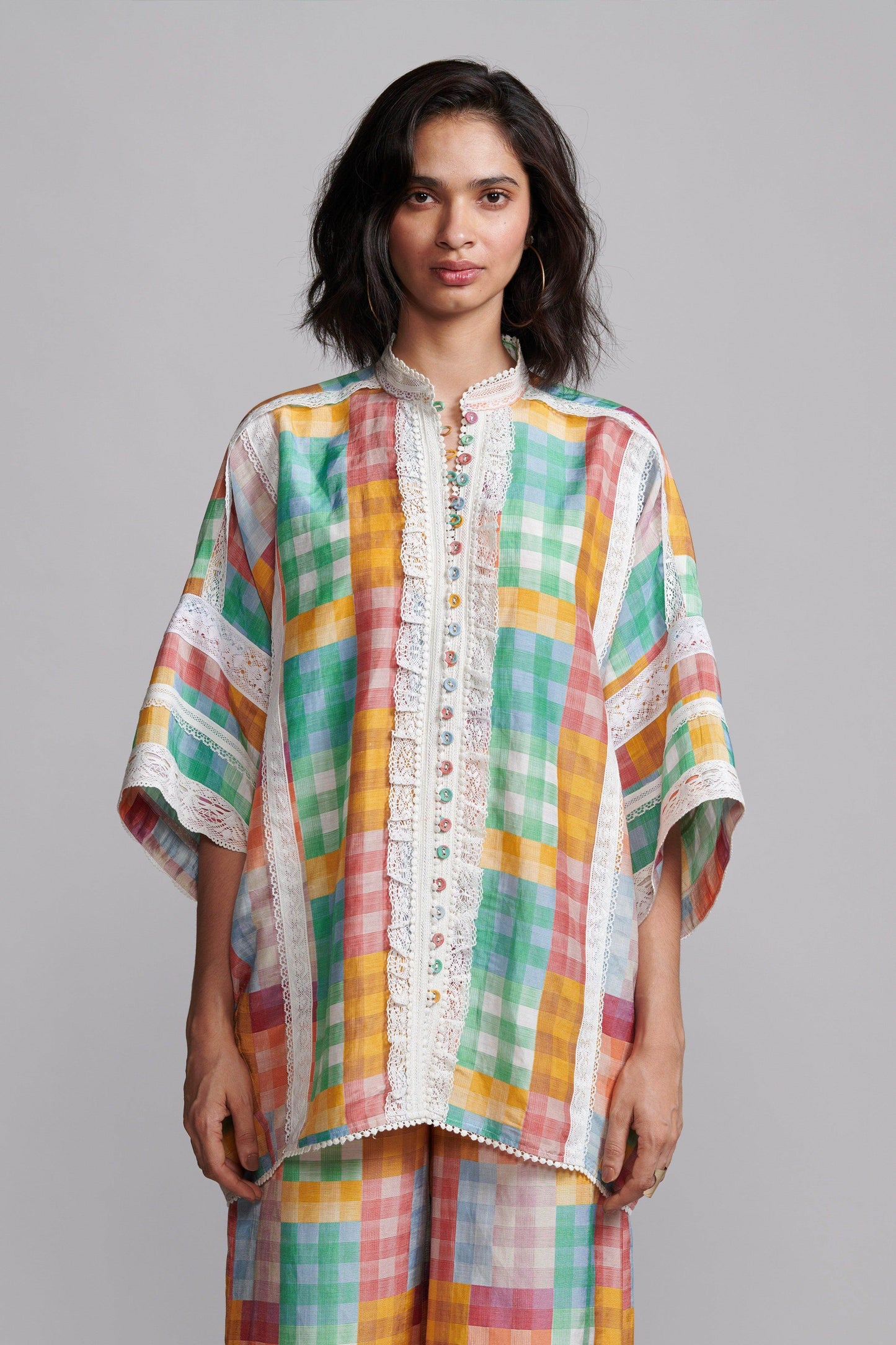 CUTWORK LACE SHIRT - dash and dot