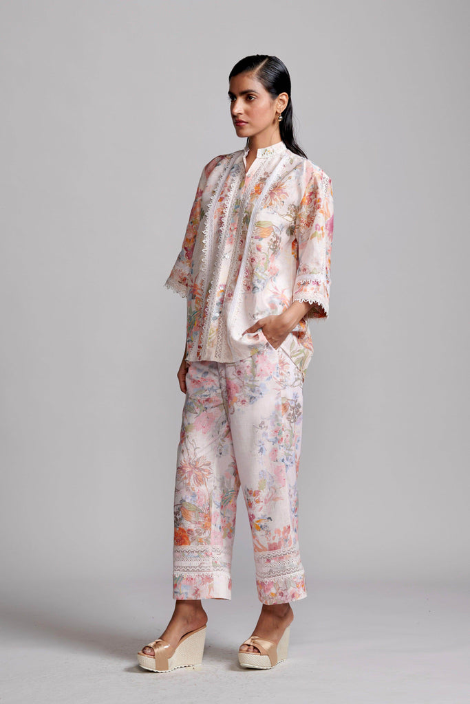 LACE LINEN PRINTED SET - dash and dot dash and dot