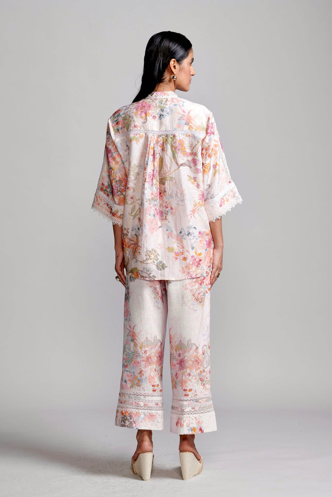 LACE LINEN PRINTED SET - dash and dot dash and dot