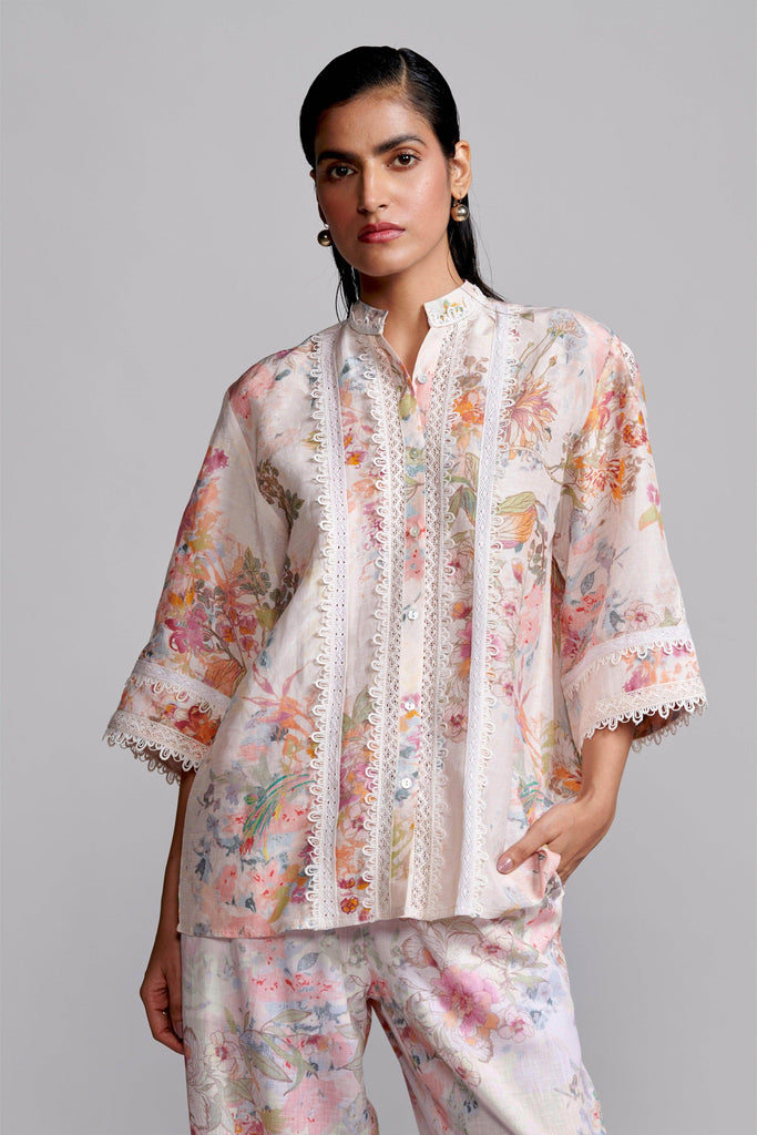 LACE LINEN PRINTED SET - dash and dot dash and dot