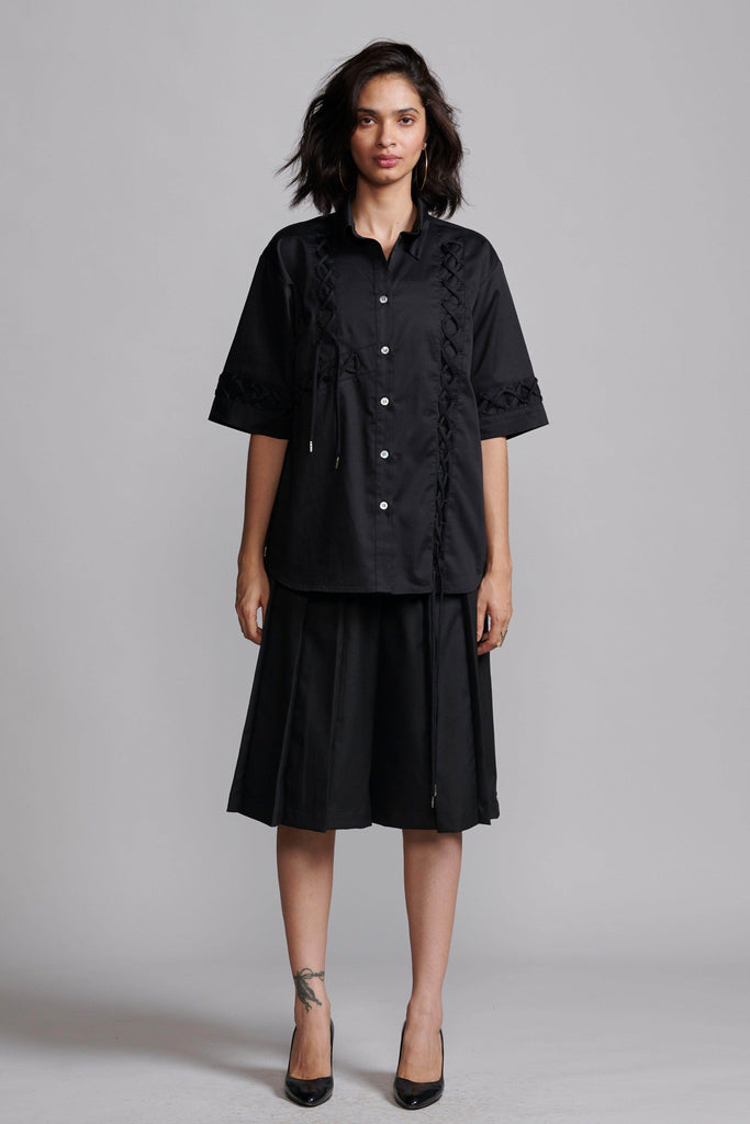 PLEATED SHORTS - dash and dot dash and dot