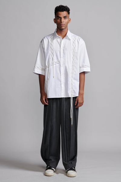 PLEATED DOWN PANT - dash and dot