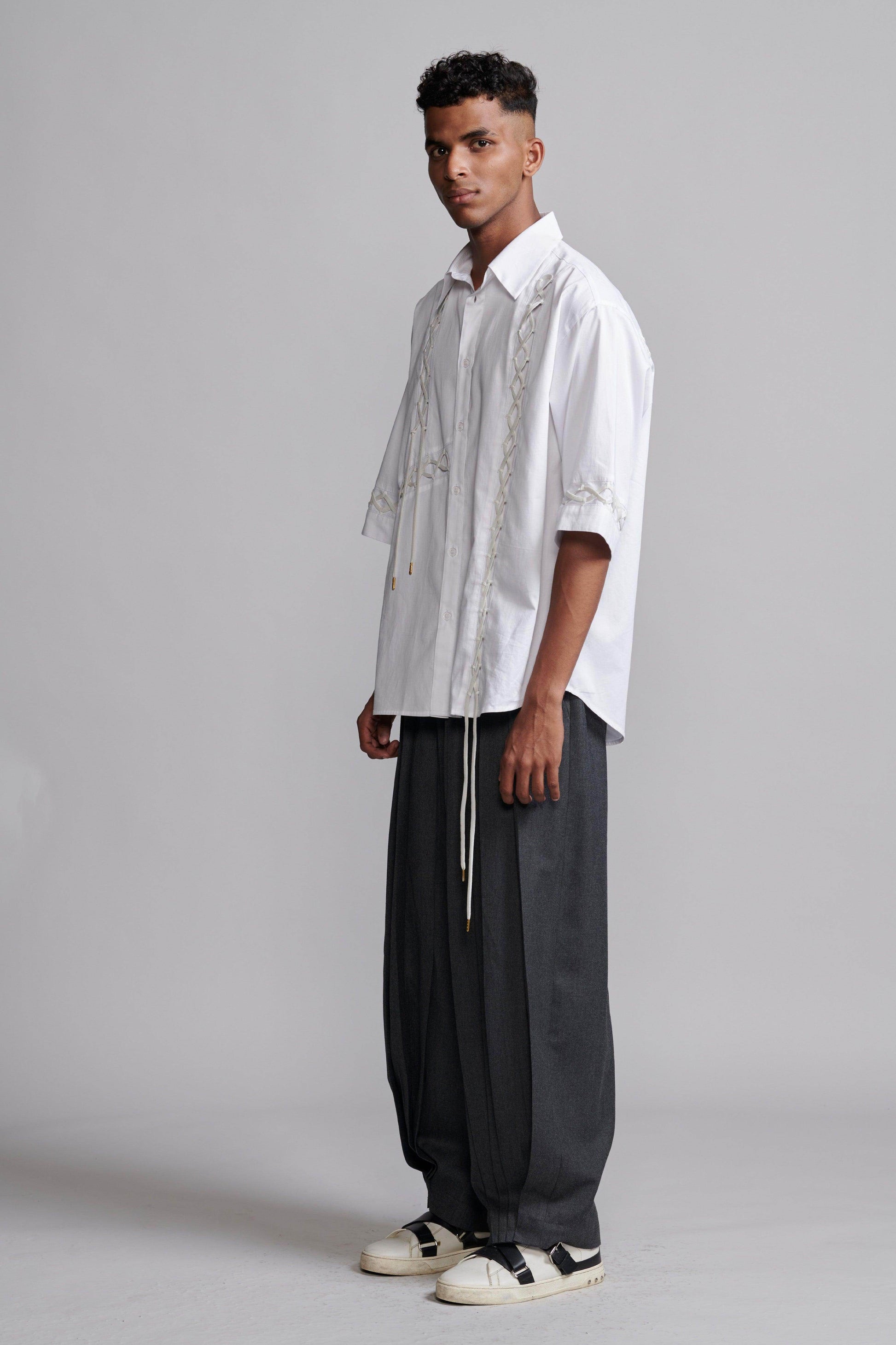 PLEATED DOWN PANT - dash and dot