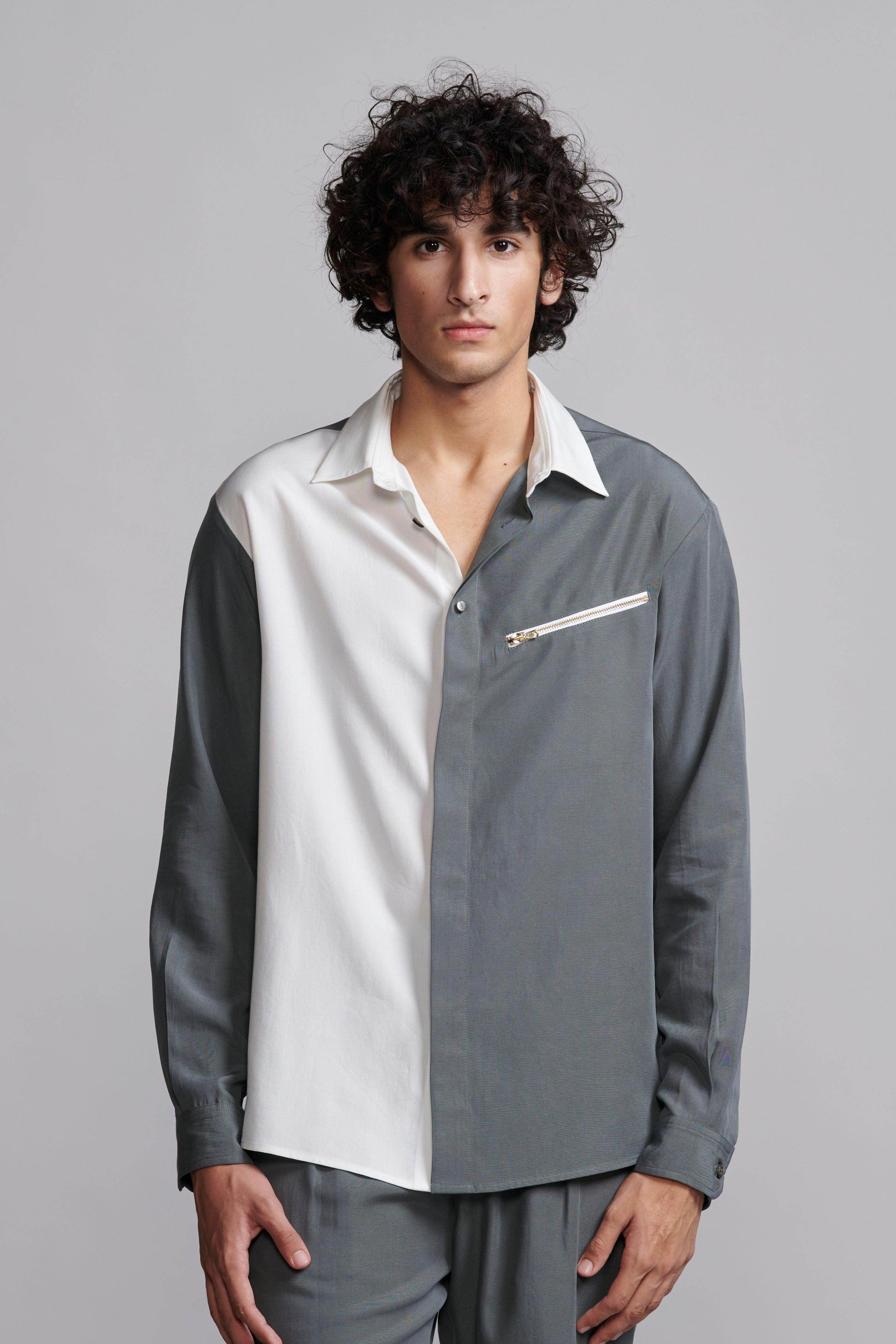 GREY/WHITE BLOCKED SET - dash and dot