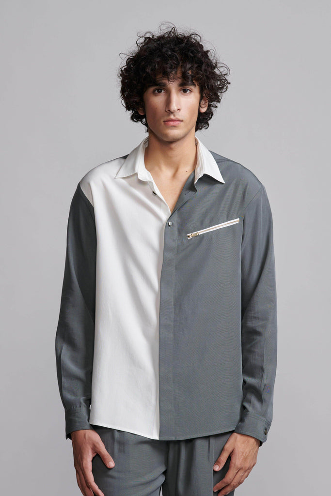 COLOUR BLOCKED SHIRT - dash and dot dash and dot