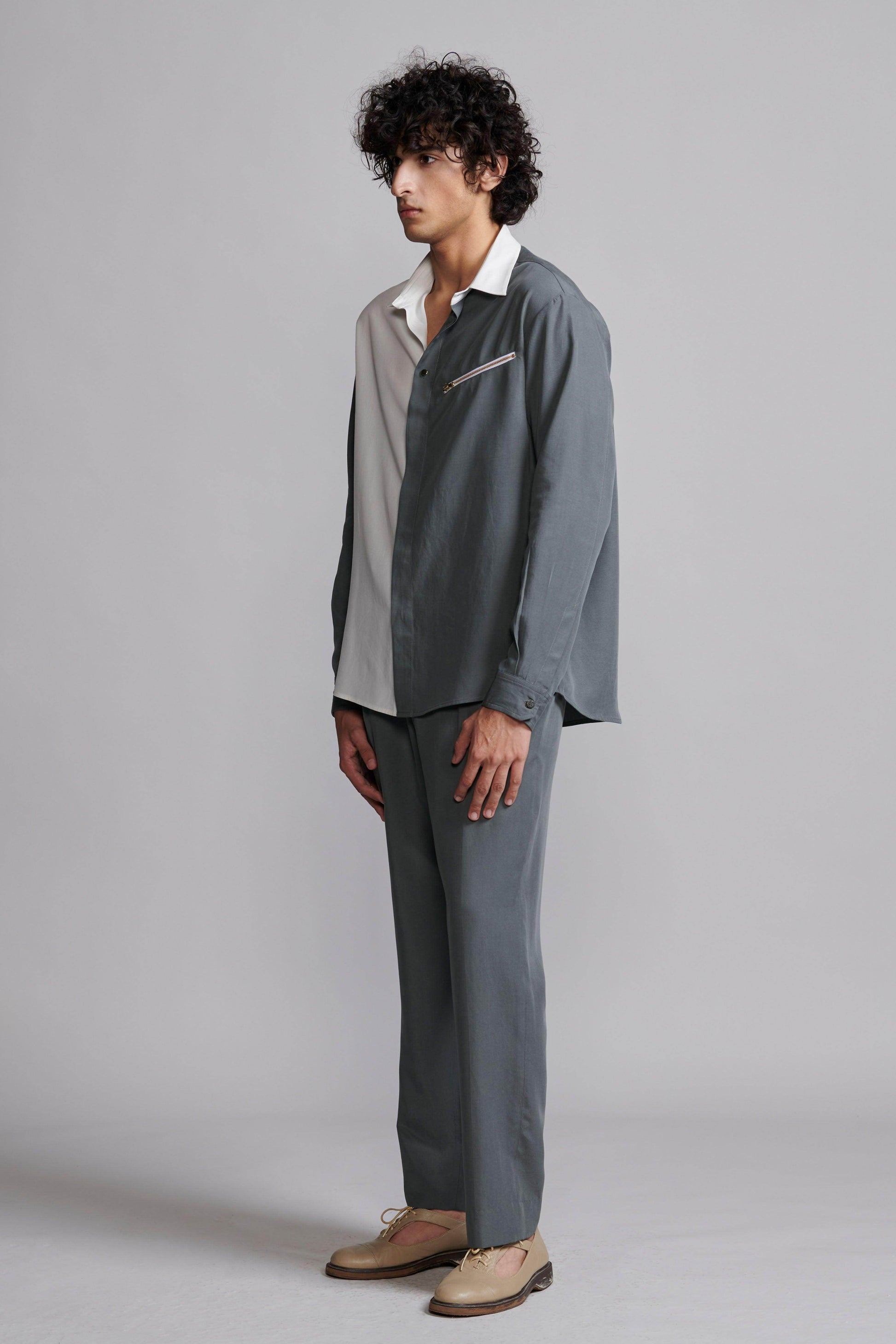 GREY/WHITE BLOCKED SET - dash and dot