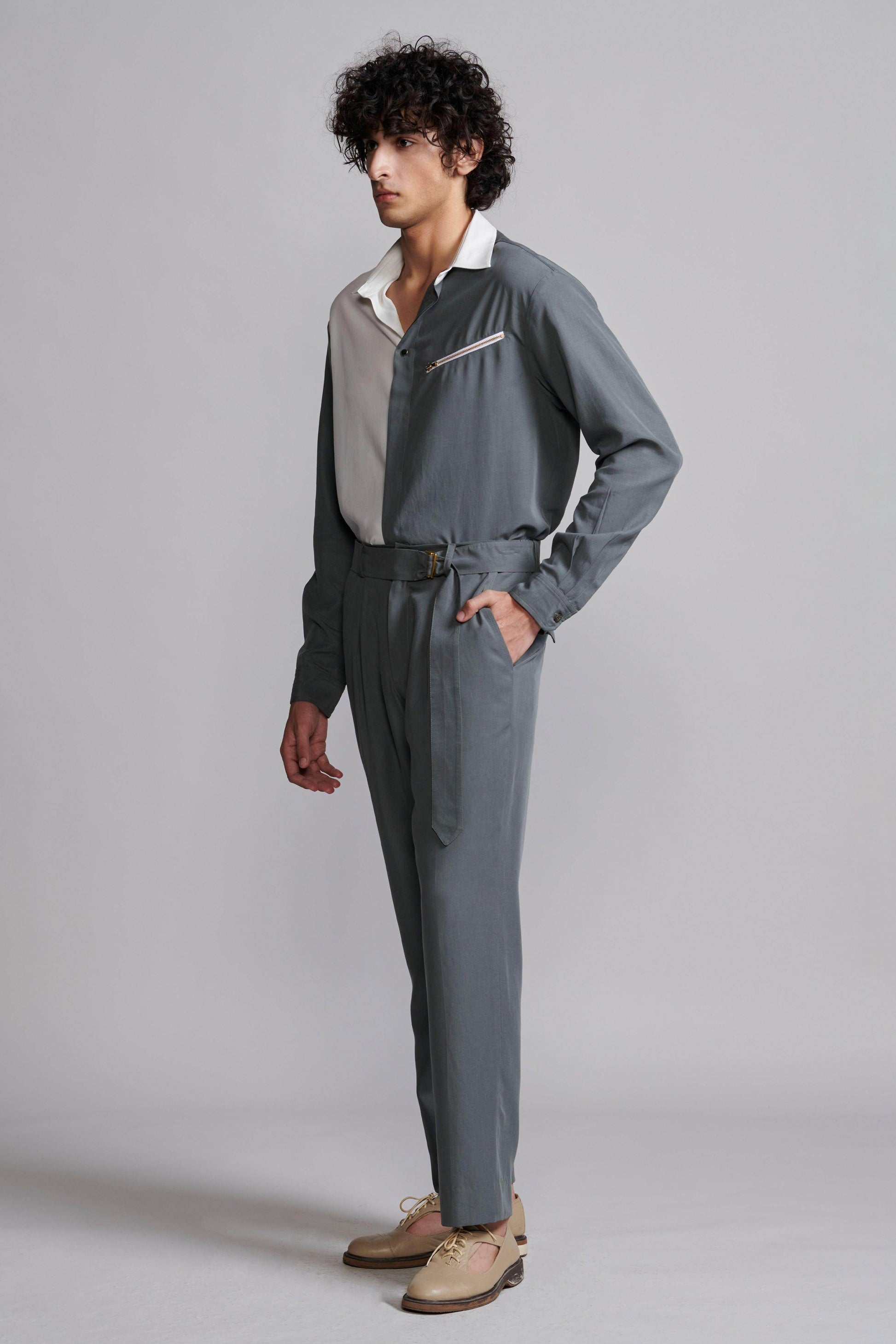 GREY/WHITE BLOCKED SET - dash and dot