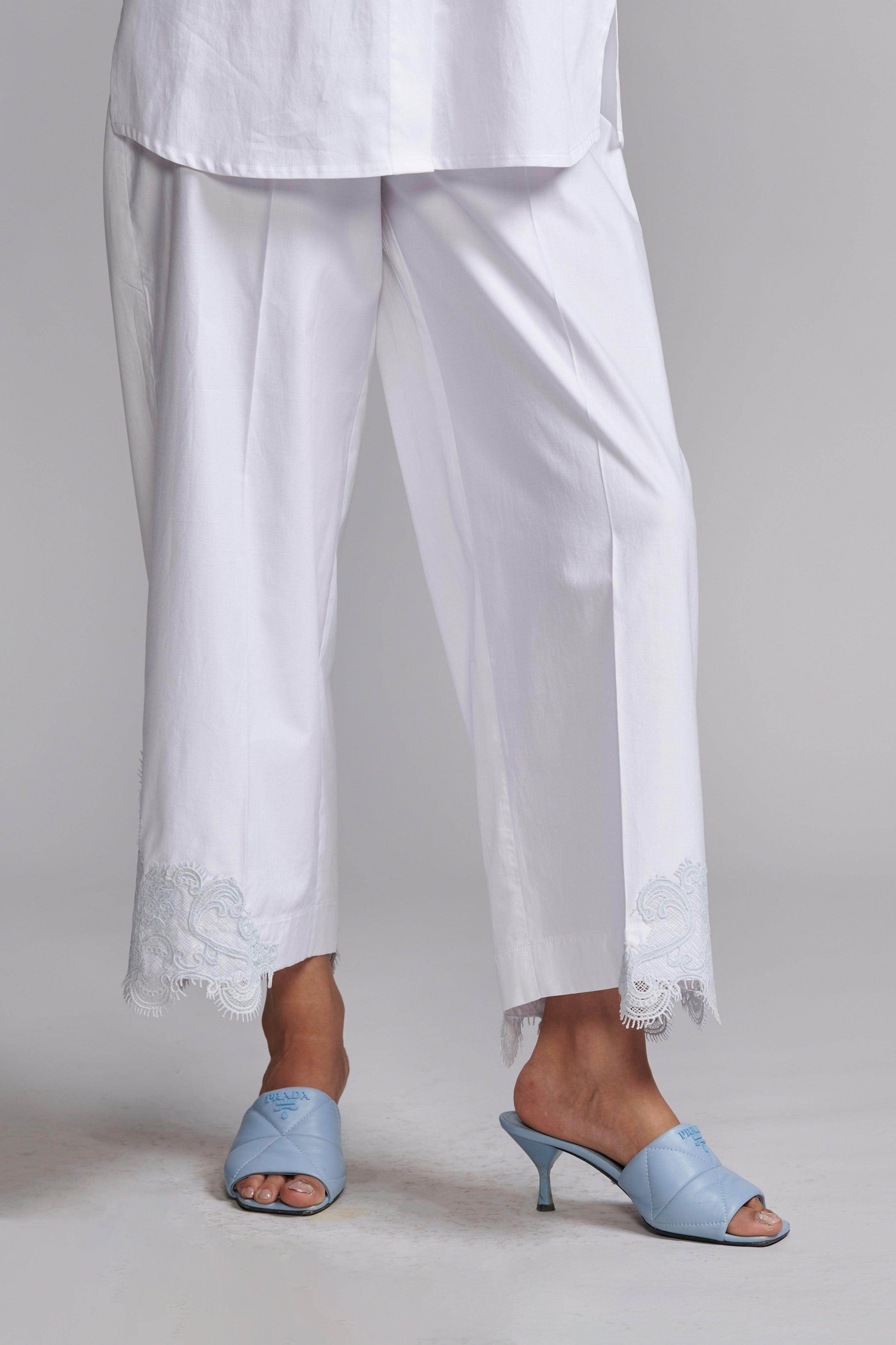 LACE HEM PANT - dash and dot