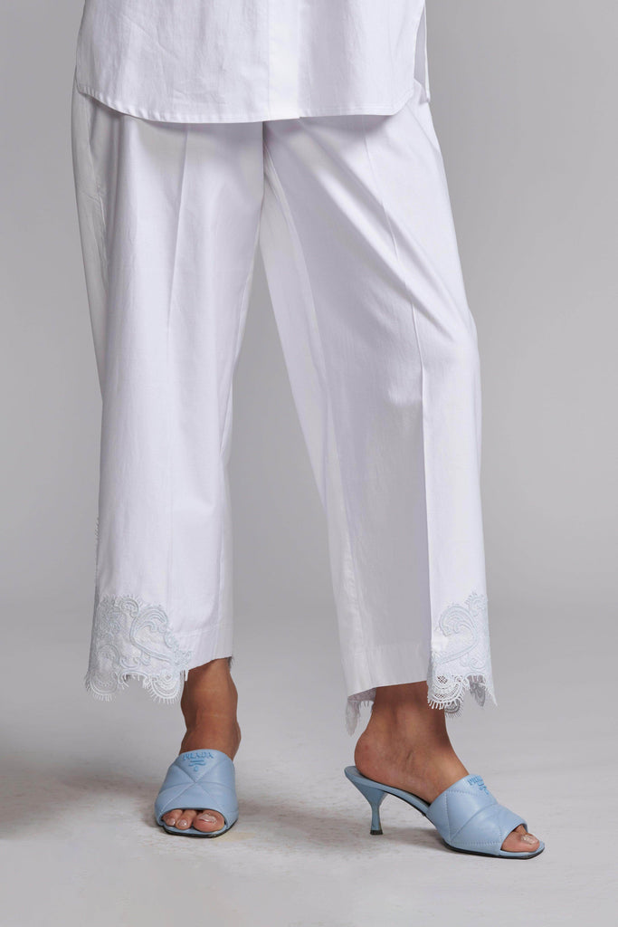 LACE HEM PANT - dash and dot dash and dot
