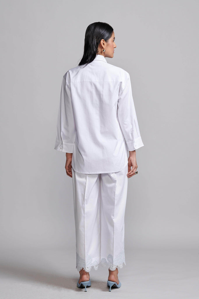 LACE HEM PANT - dash and dot dash and dot