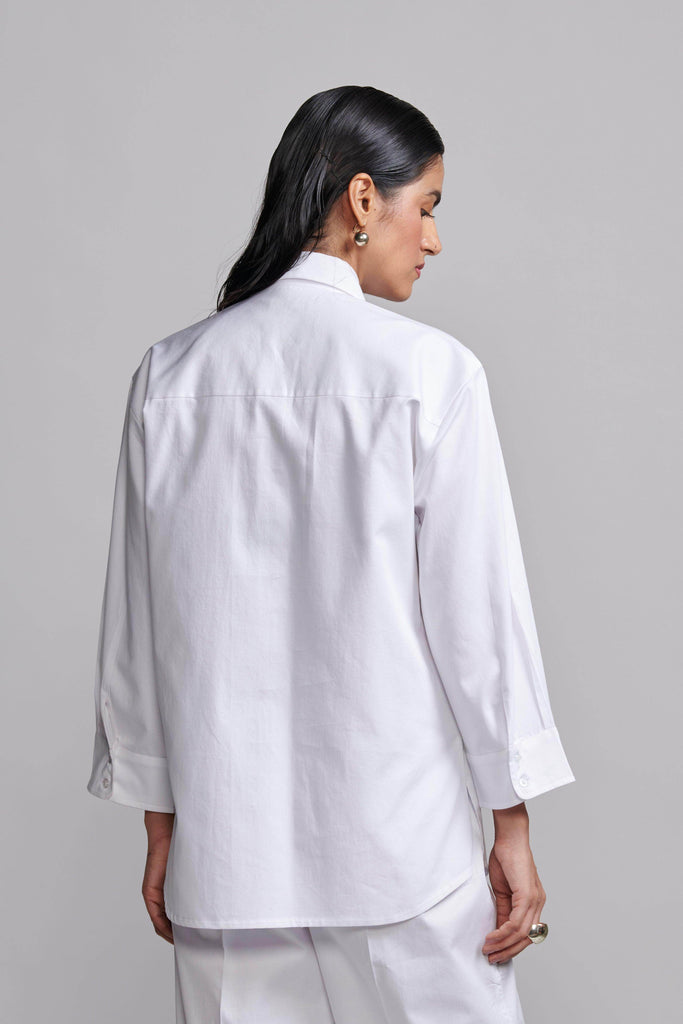 LACE APPLIQUE SHIRT - dash and dot dash and dot