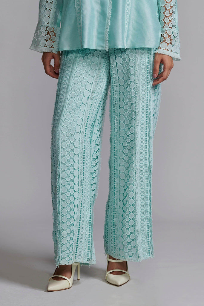 MINT BLUE LACE SET - dash and dot dash and dot