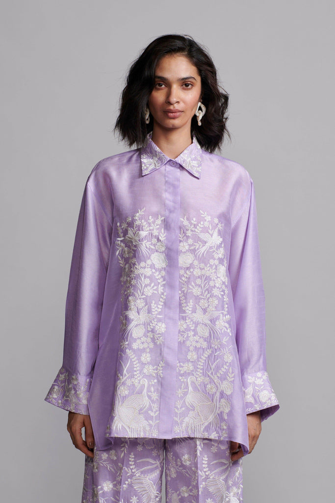 LAVENDER EMBROIDERED SET - dash and dot dash and dot