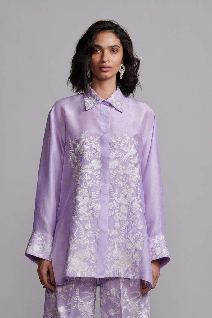 LAVENDER EMBROIDERED SET - dash and dot dash and dot