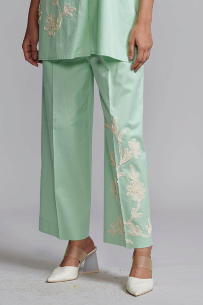 MOTIF EMBROIDERED PANT - dash and dot