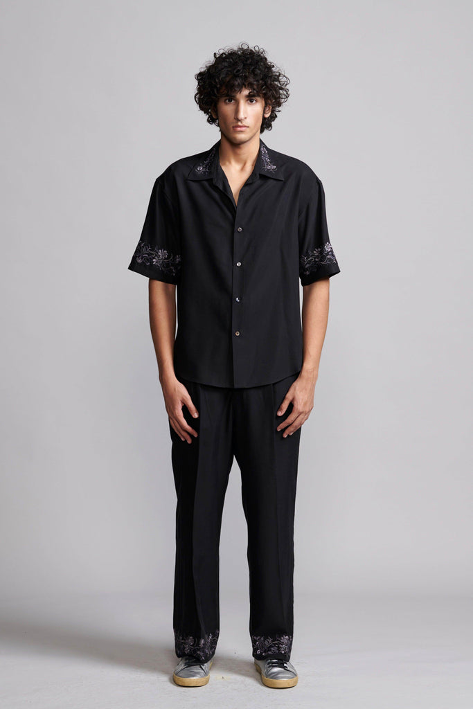 METALLIC EMBROIDERED PANT - dash and dot dash and dot