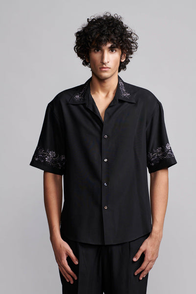 METALLIC EMBROIDERED SHIRT - dash and dot