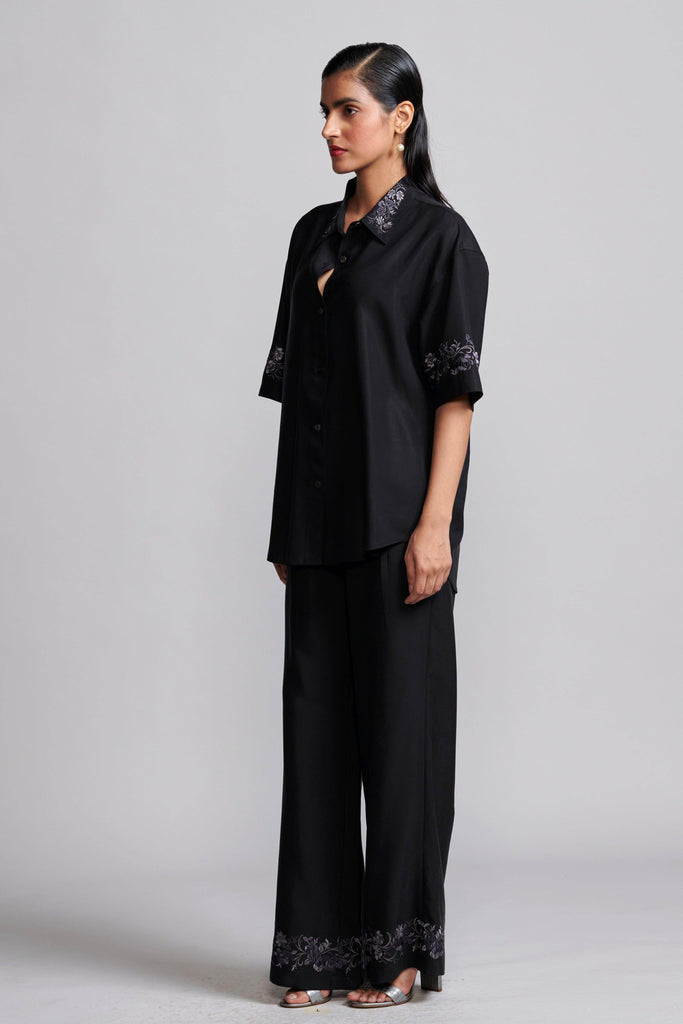 METALLIC EMBROIDERED PANT - dash and dot dash and dot