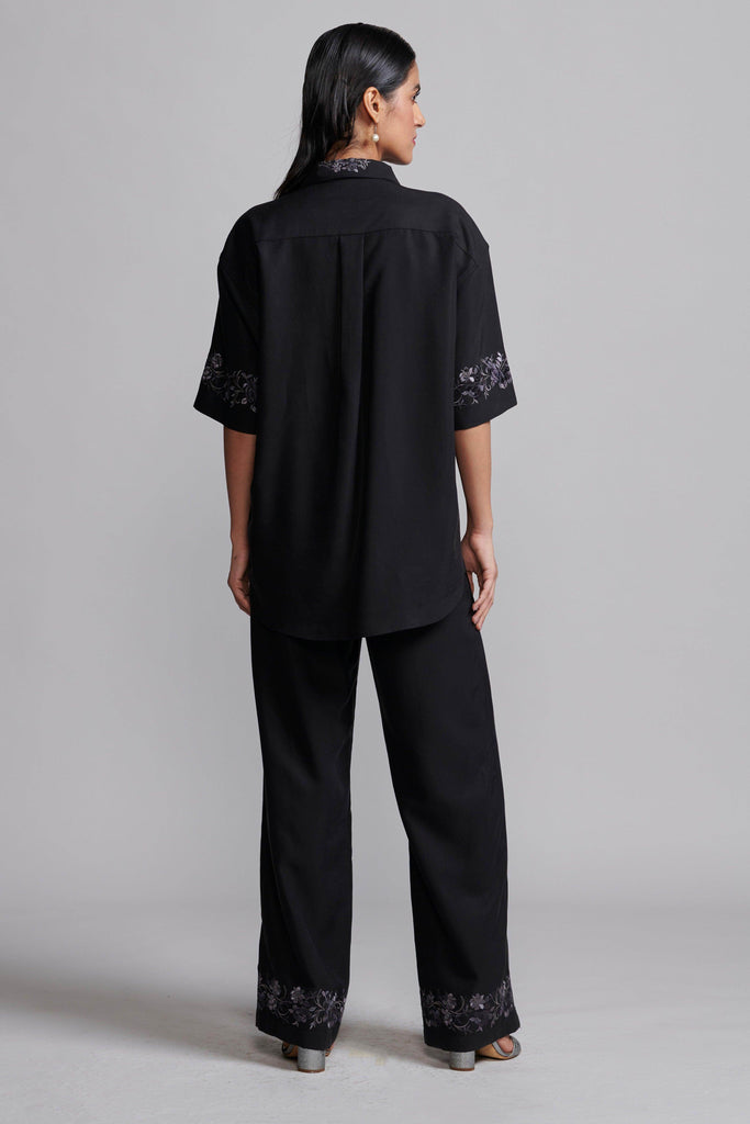 METALLIC EMBROIDERED PANT - dash and dot dash and dot