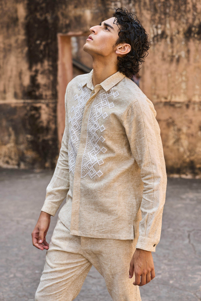 TEXTURED LINEN SET - dash and dot dash and dot