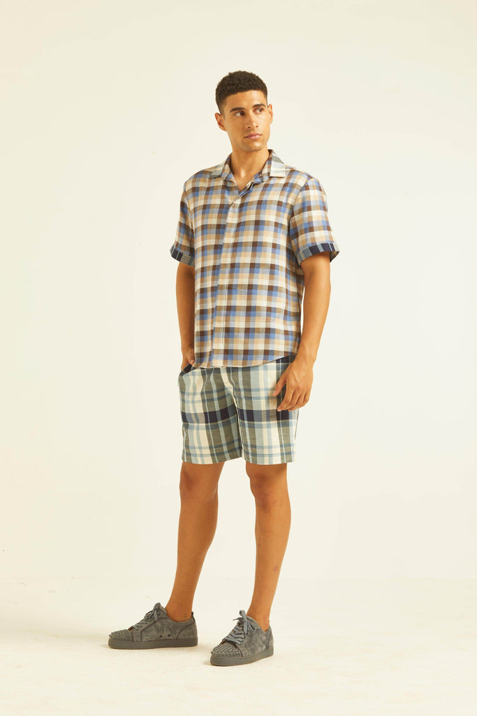 TWO CHECKS SHORTS SET - dash and dot dash and dot