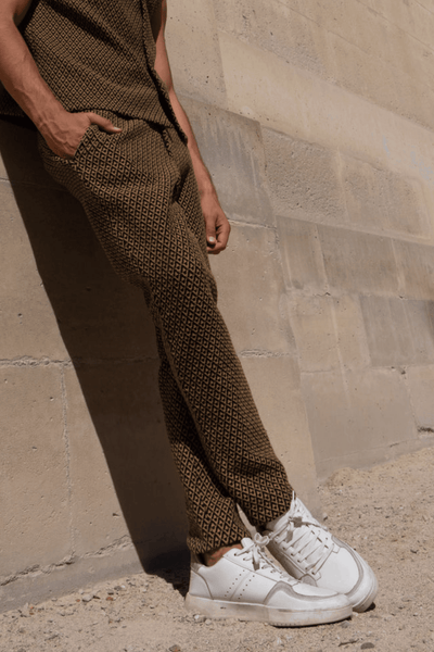 GEO JACQUARD PANT - dash and dot