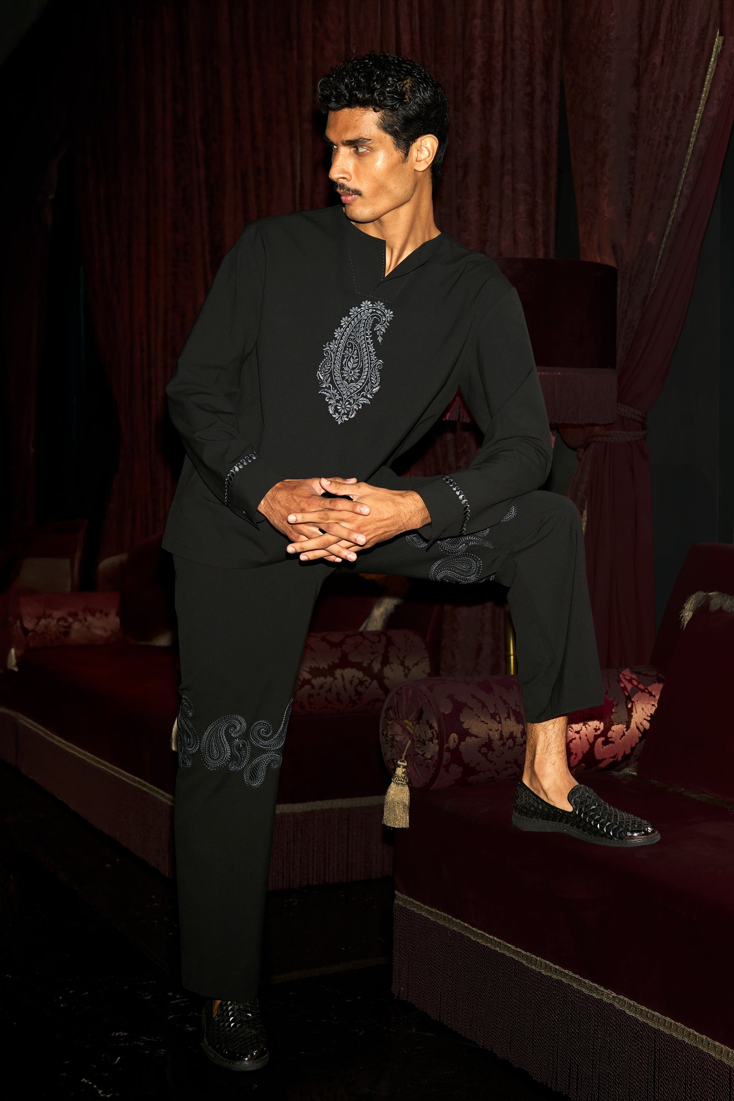 PAISLEY EMBROIDERED SHIRT