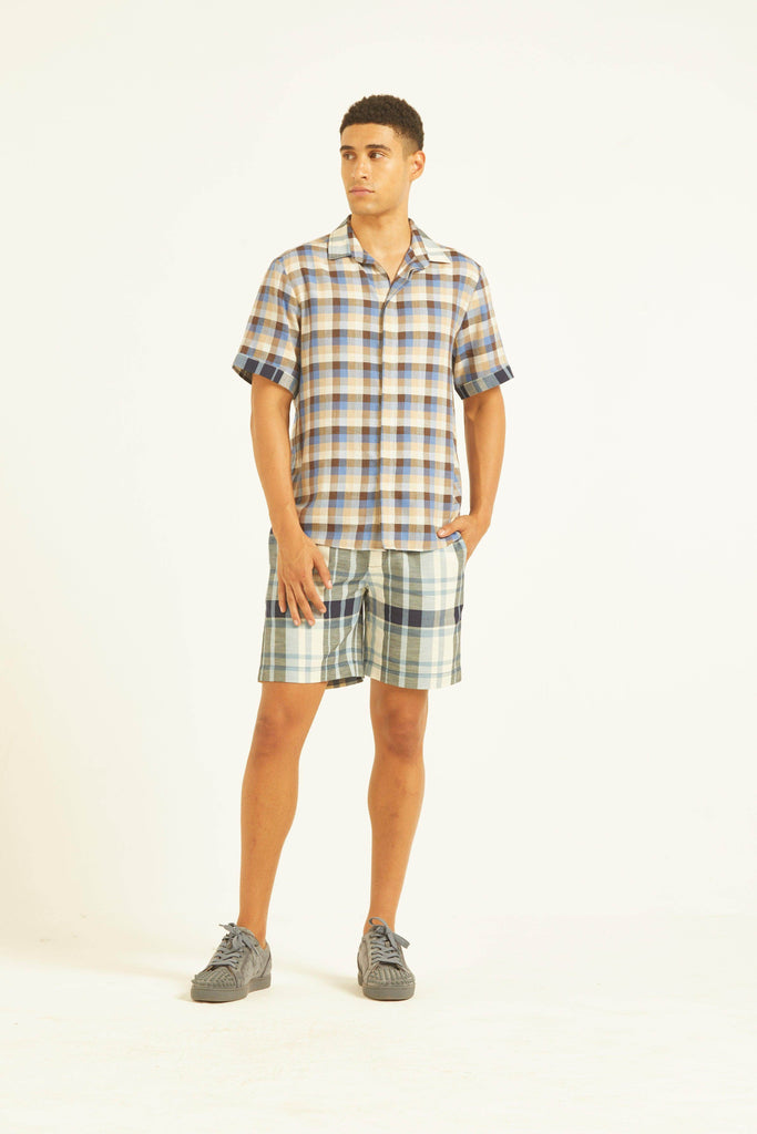 TWO CHECKS SHORTS SET - dash and dot dash and dot