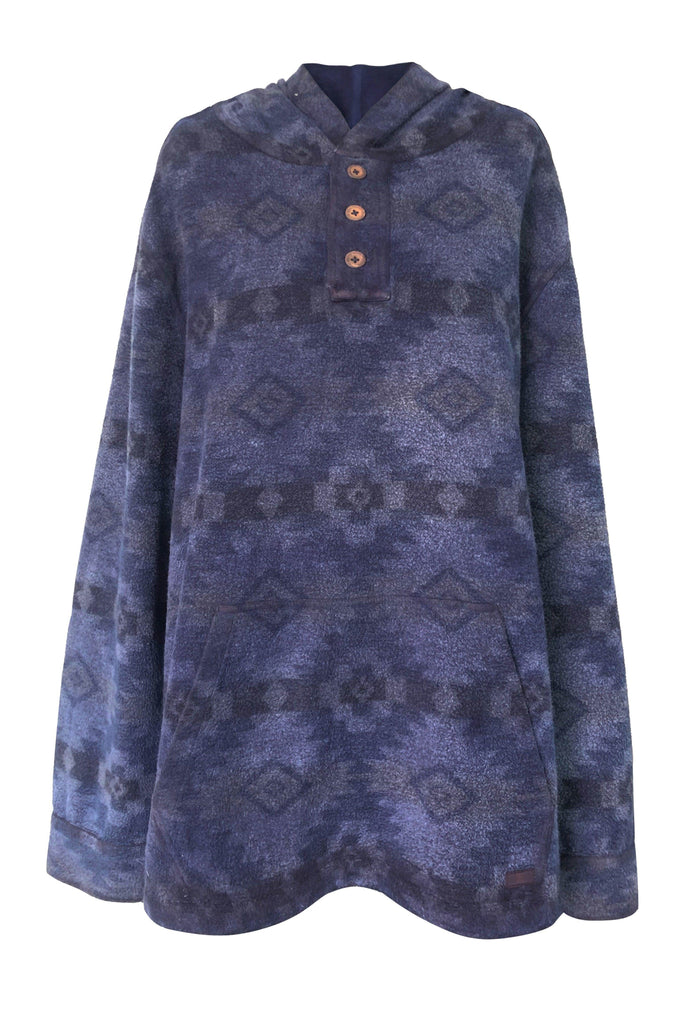 WASHED AZTEC HOODIE - dash and dot dash and dot