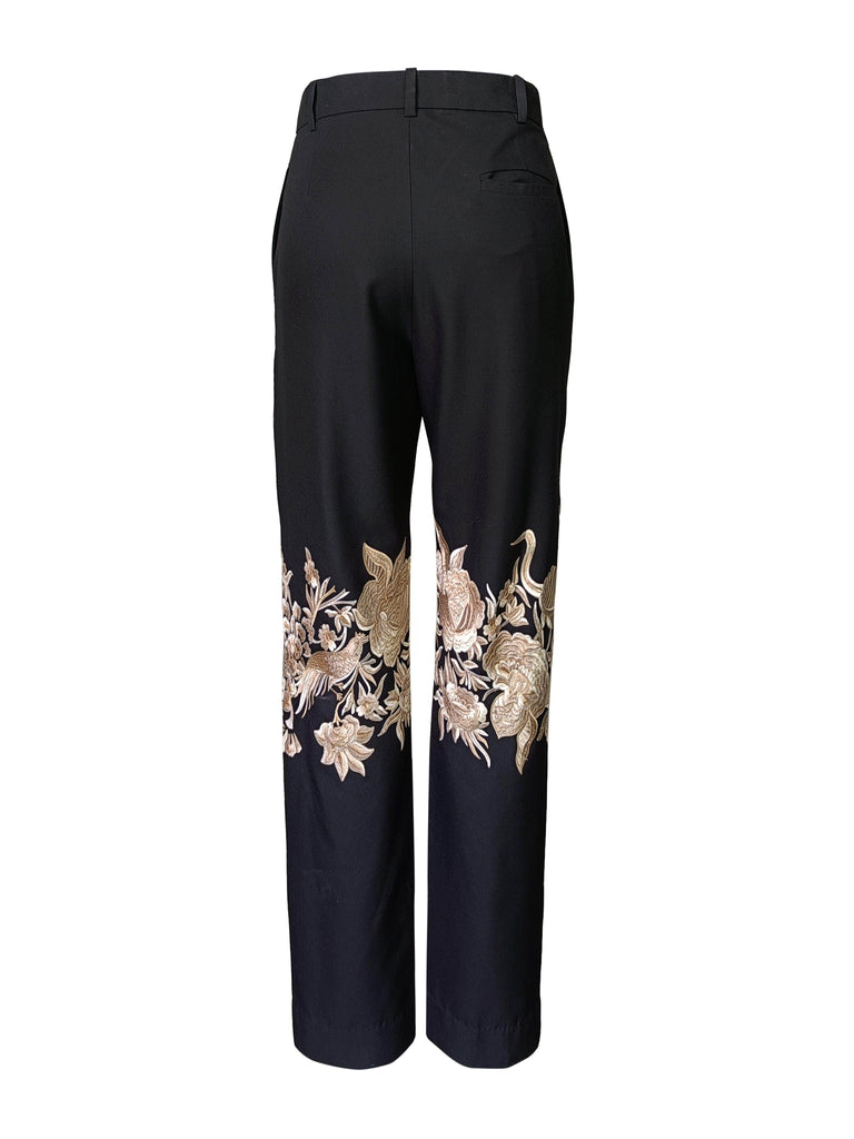 PLACEMENT EMBROIDERED PANTS - dash and dot dash and dot