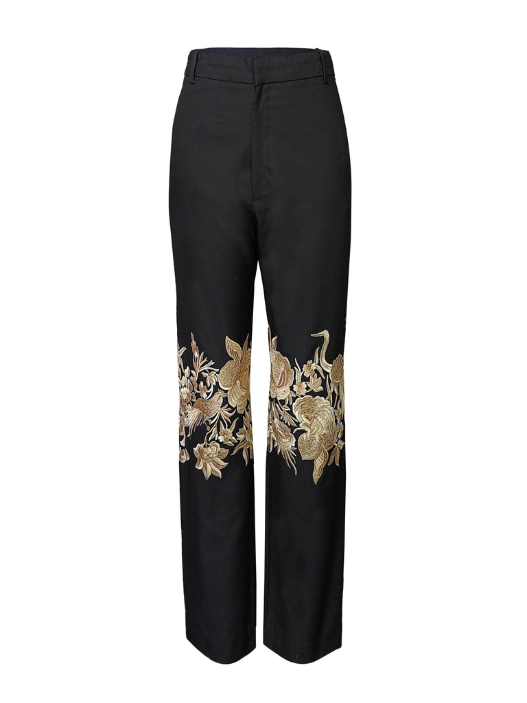 PLACEMENT EMBROIDERED PANTS - dash and dot dash and dot