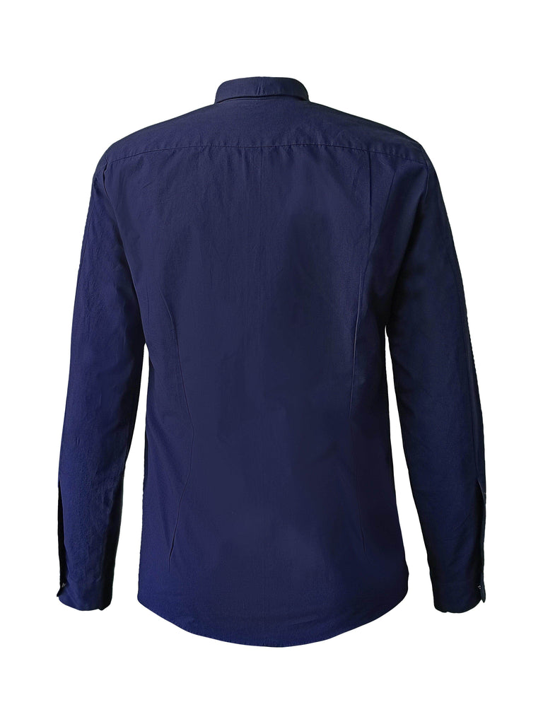 EMBROIDERED BLUE SHIRT - dash and dot dash and dot