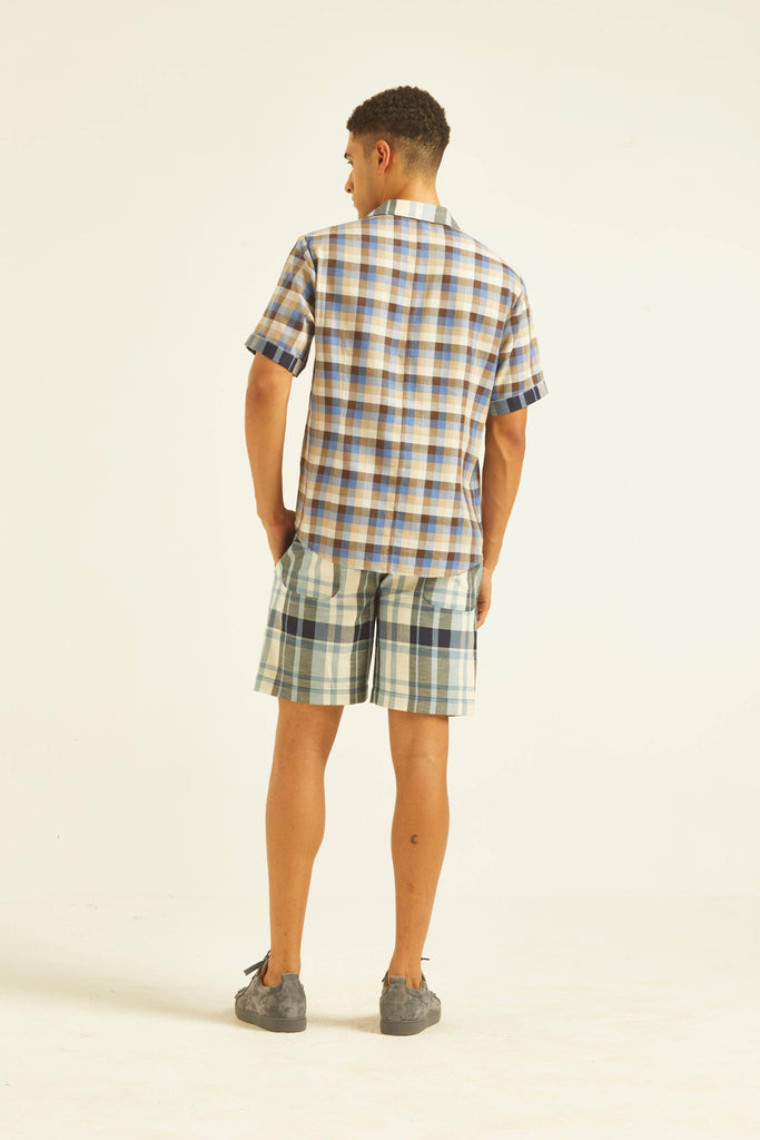 TWO CHECKS SHORTS SET - dash and dot dash and dot