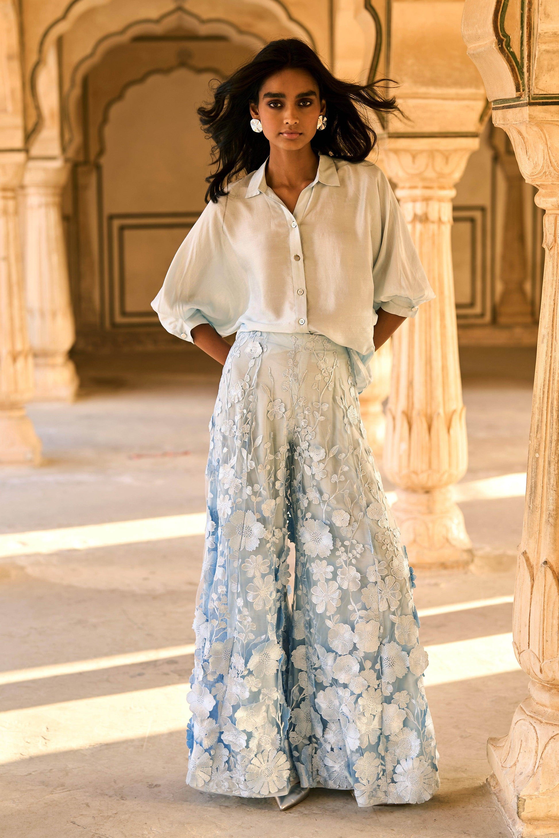 SHIRT AND LACE PANT SET - dash and dot