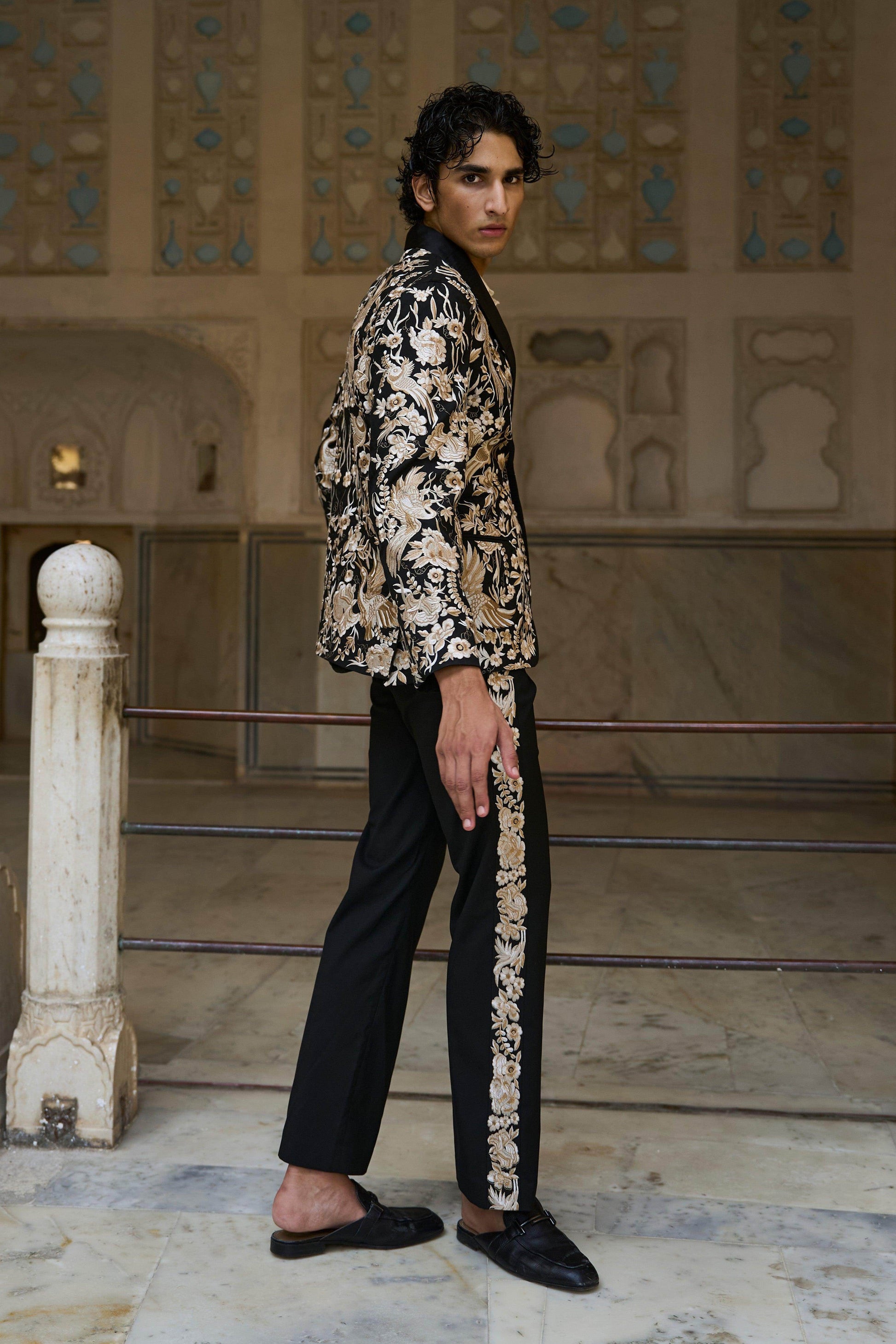 EMBROIDERED JACKET, SHIRT AND PANT - dash and dot