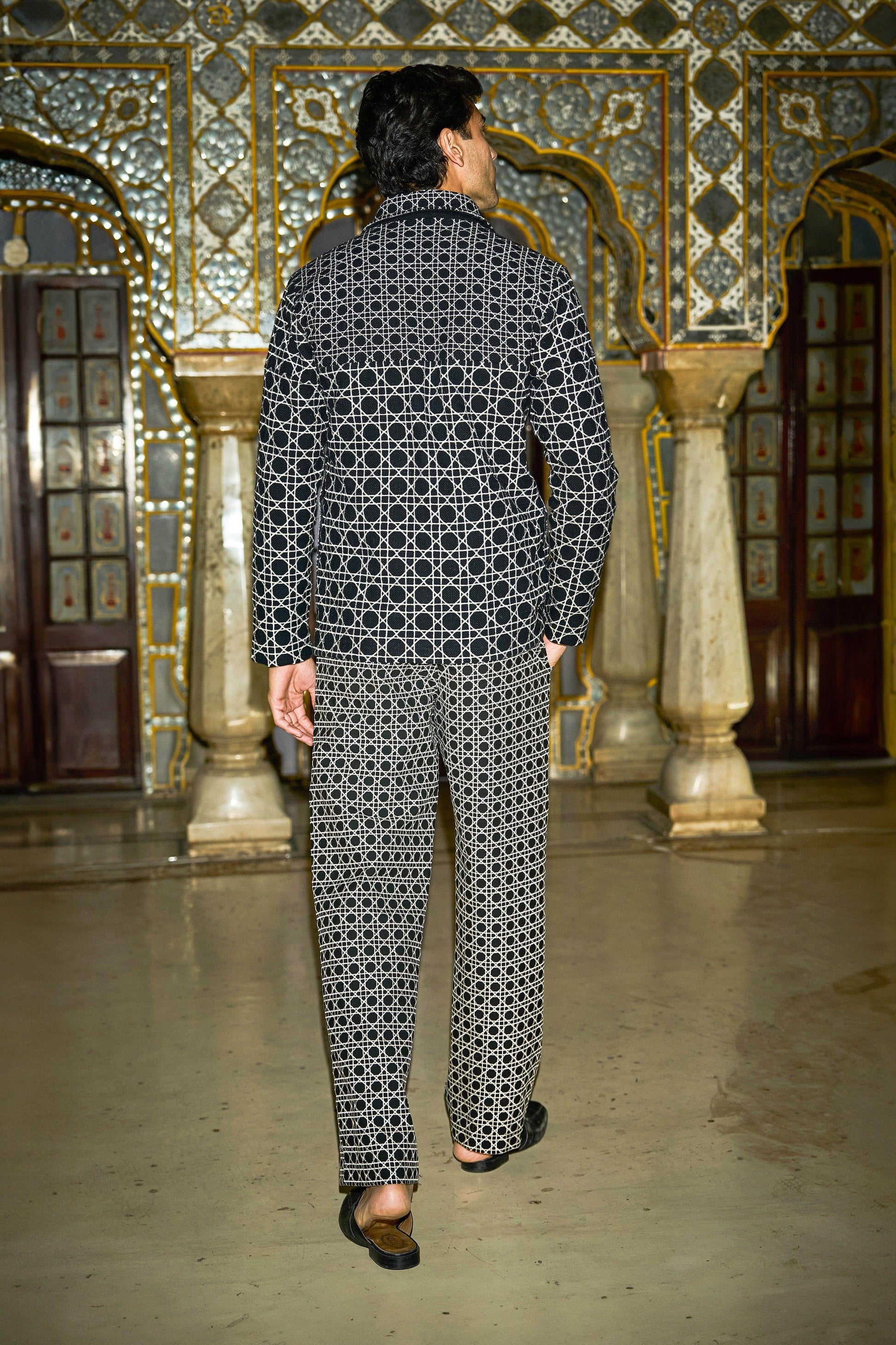 RATTAN EMBROIDERED TROUSER - dash and dot