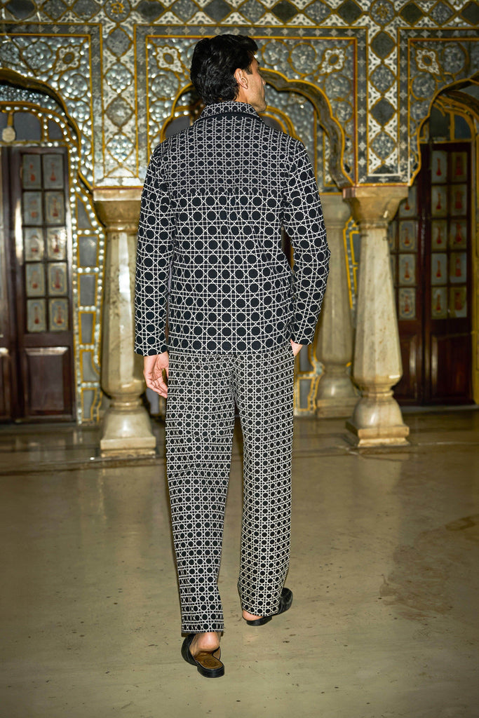 RATTAN EMBROIDERED TROUSER - dash and dot dash and dot