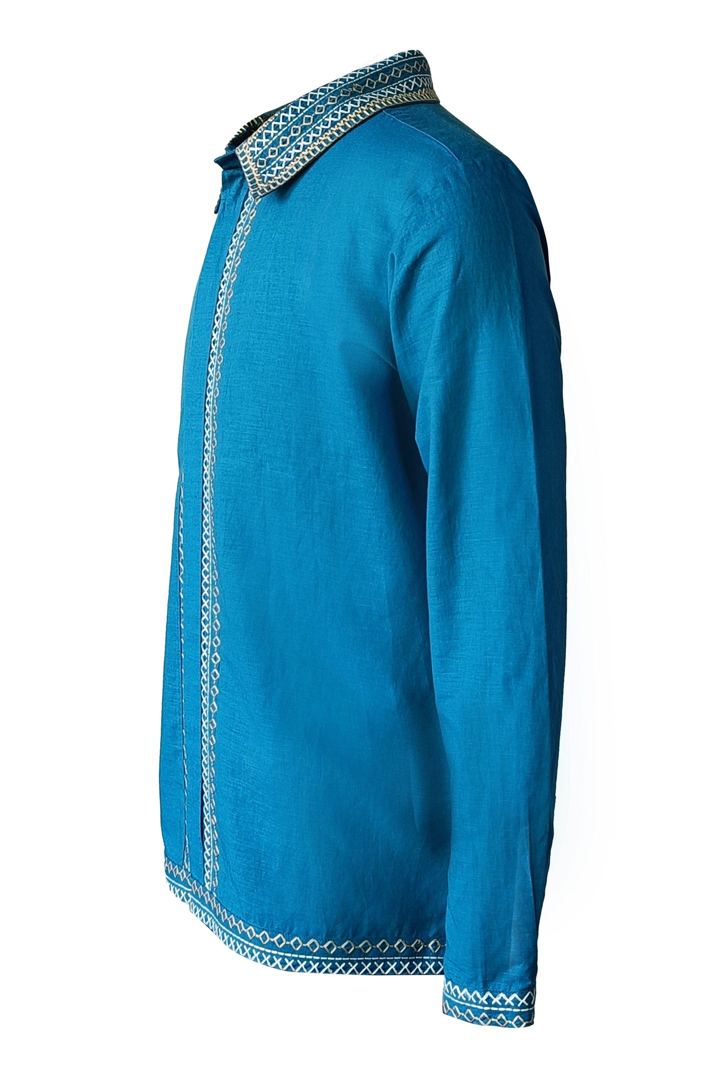 CONTRAST STITCH SHIRT - dash and dot