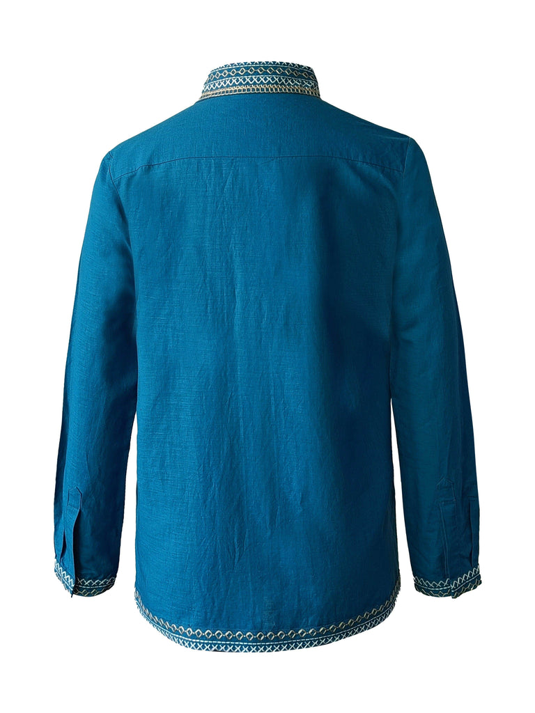 CONTRAST STITCH SHIRT - dash and dot dash and dot