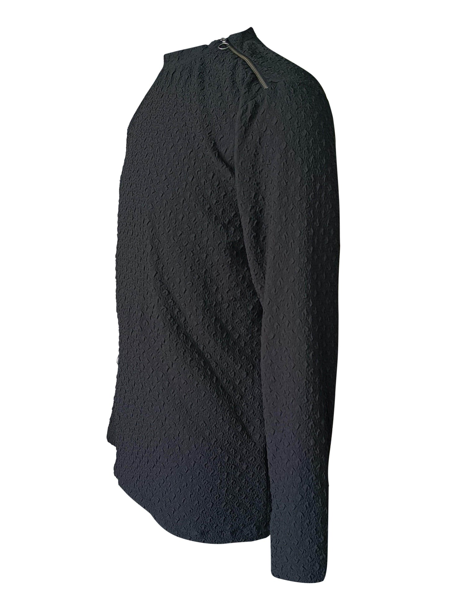 SHOULDER ZIP CRUSHED TEE - dash and dot