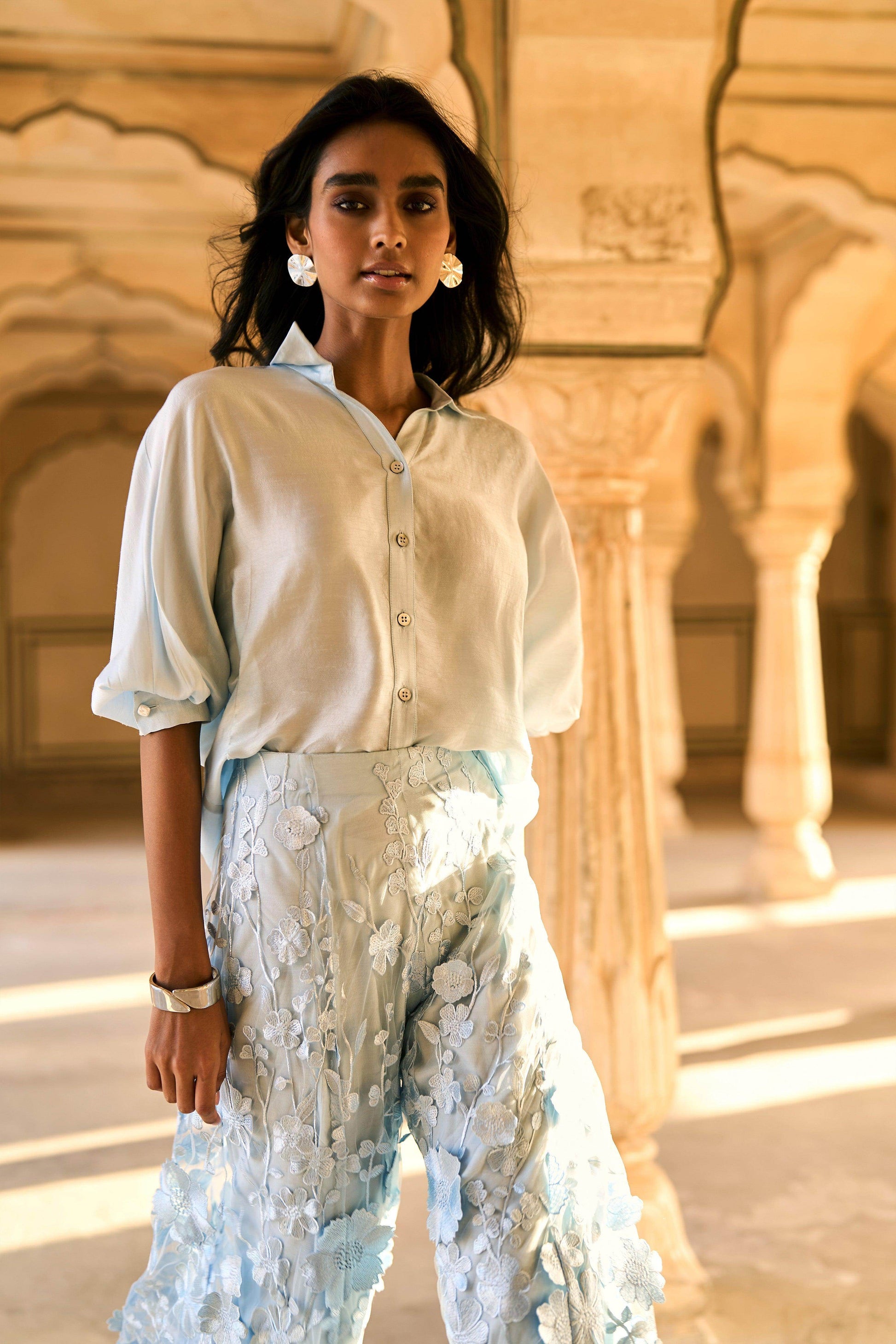 SHIRT AND LACE PANT SET - dash and dot