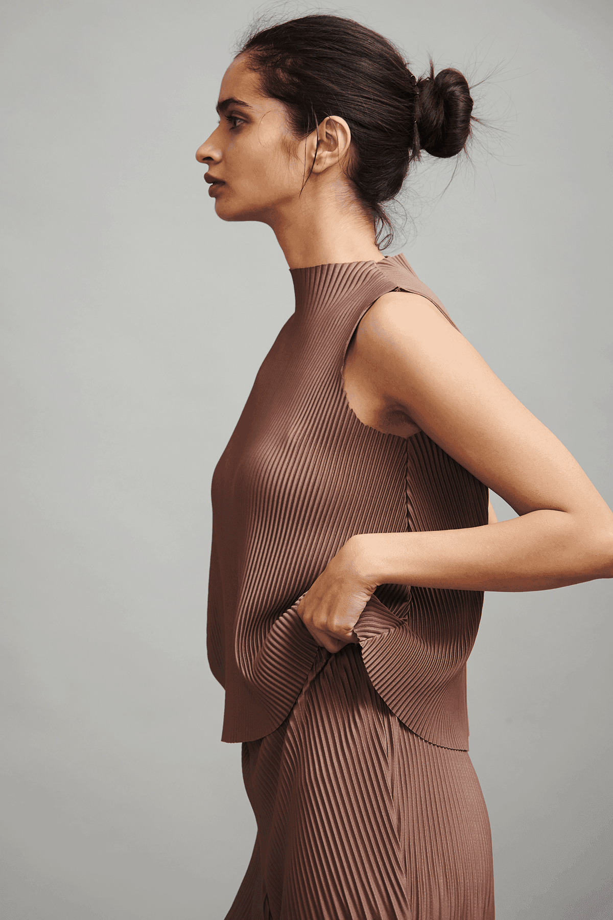 PLEAT SLEEVELESS DRUM SET - dash and dot