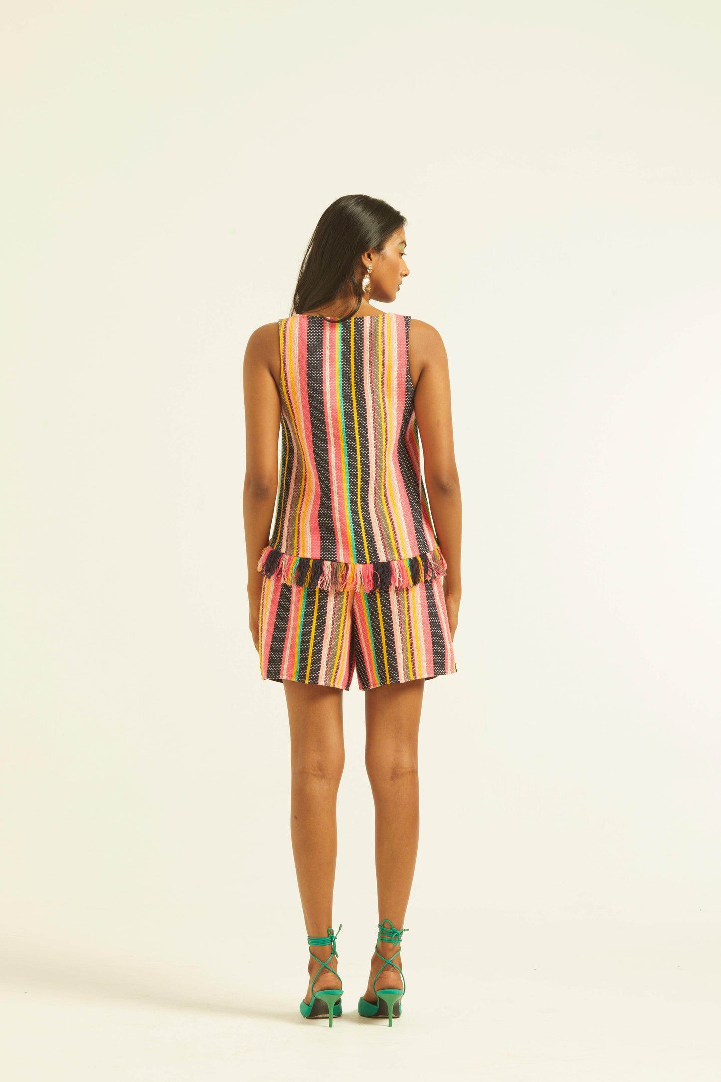 SLEEVELESS MULTI STRIPE TOP - dash and dot