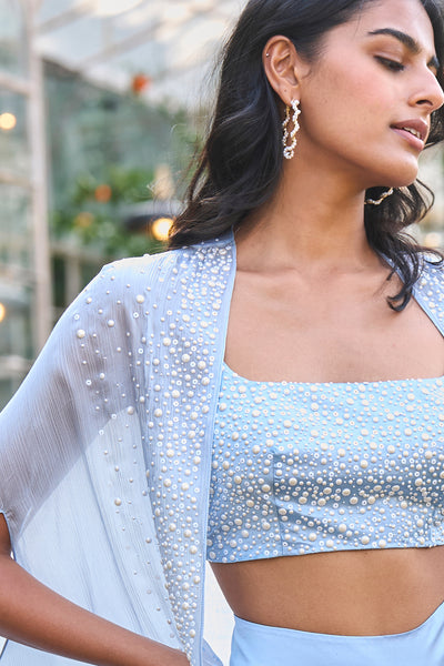 DEGRADEÉ PEARL EMBELLISHED  BRALETTE
