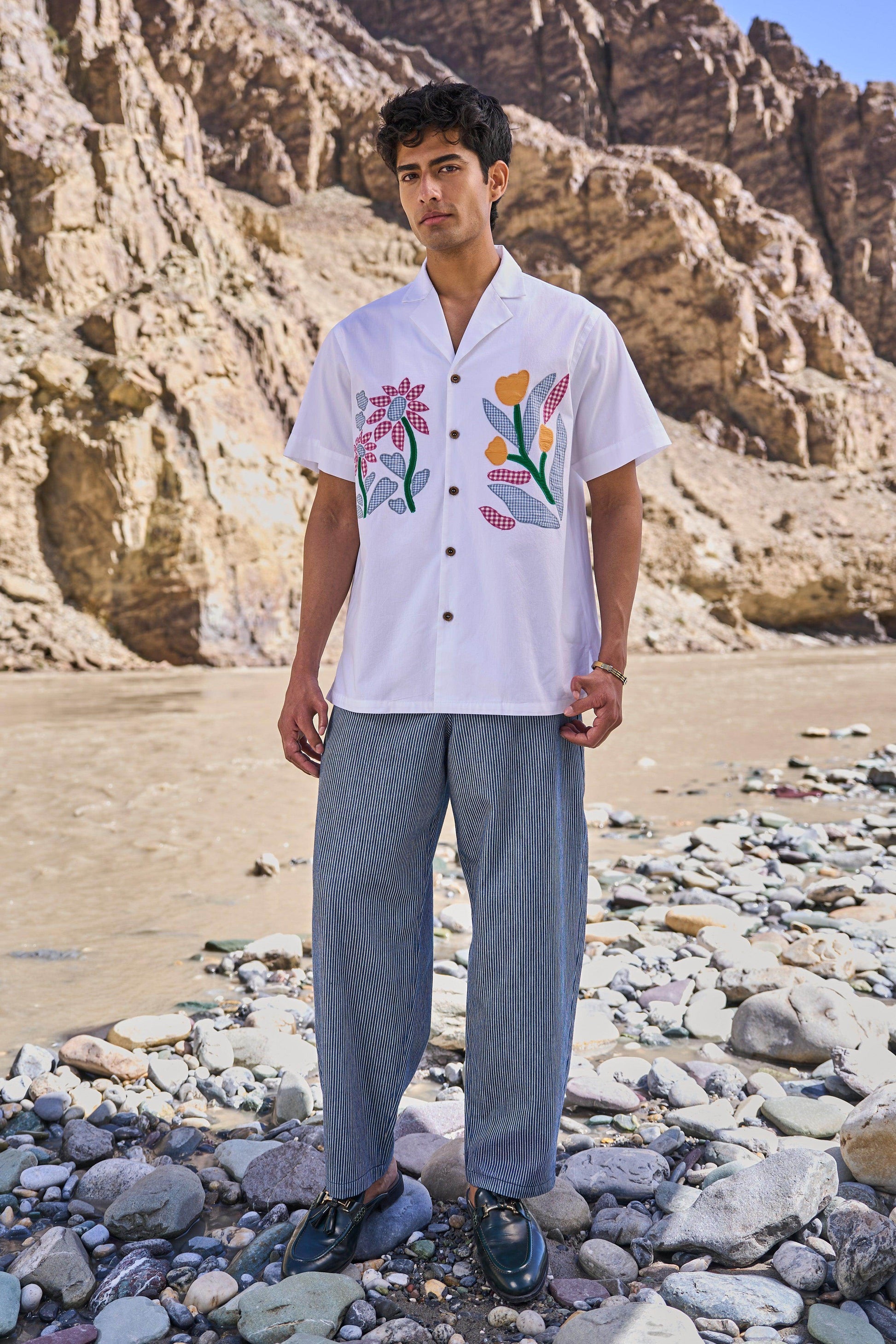 PINSTRIPE BARREL PANT - dash and dot