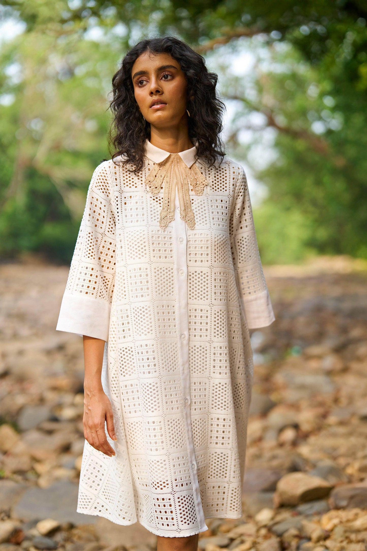 A-LINE LACE DRESS - dash and dot