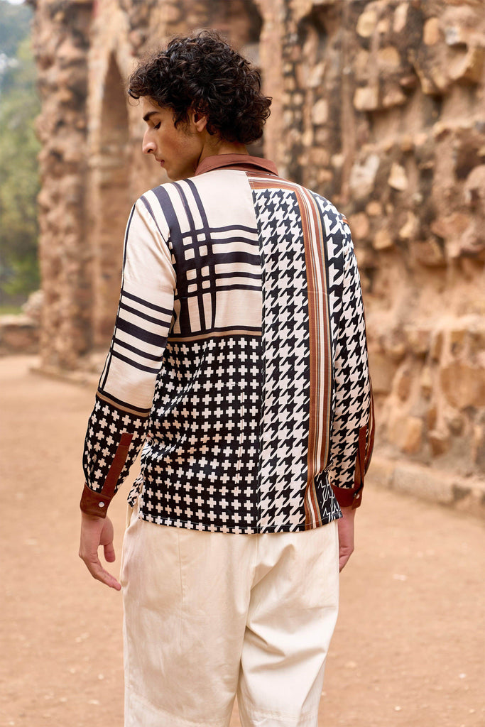 SIGNATURE PRINT SHIRT - dash and dot dash and dot