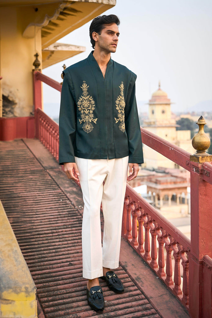 STRUCTURED EMBROIDERED SHIRT - dash and dot dash and dot