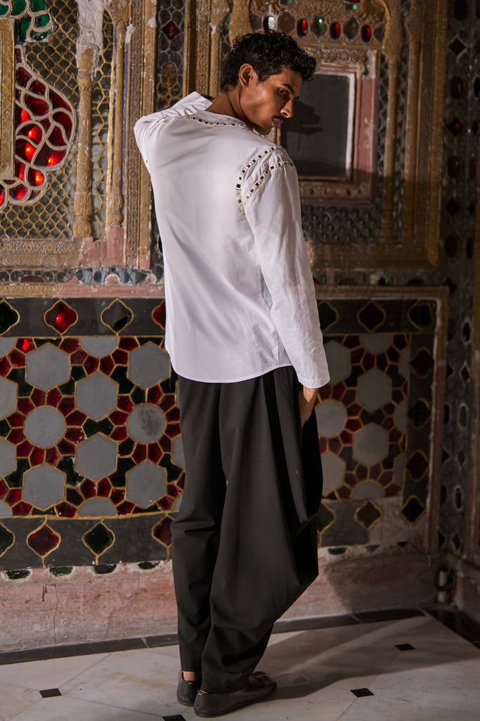 MIRRORWORK POPOVER SHIRT dash and dot